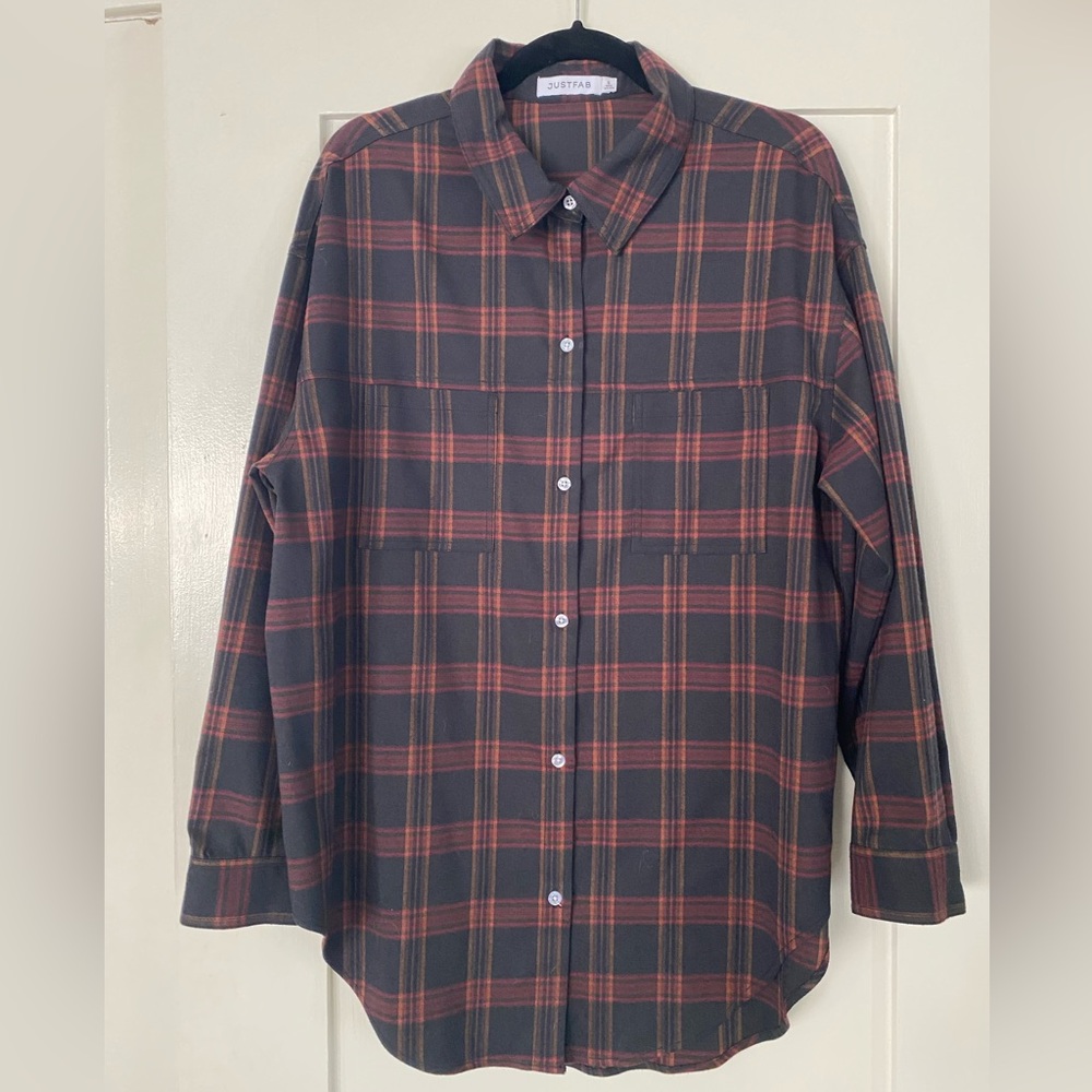 Oversized Plaid Shirt
